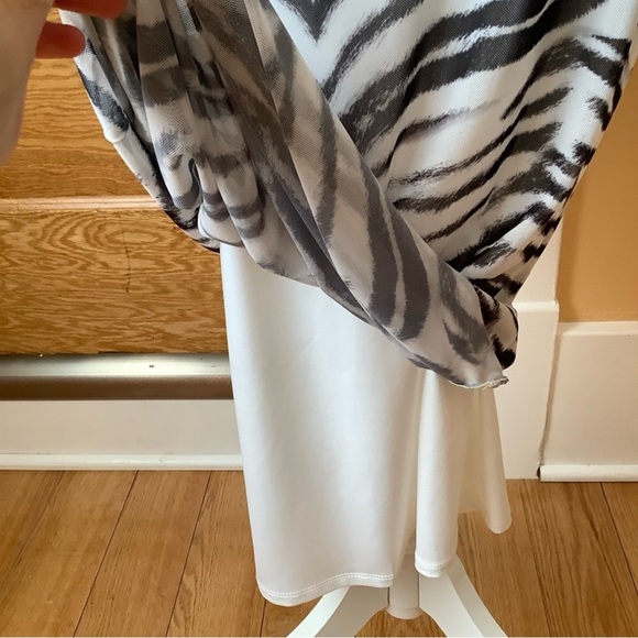 AFRM Shailene Sheer Mesh Dress with White Slip Size M - Picture 9 of 14